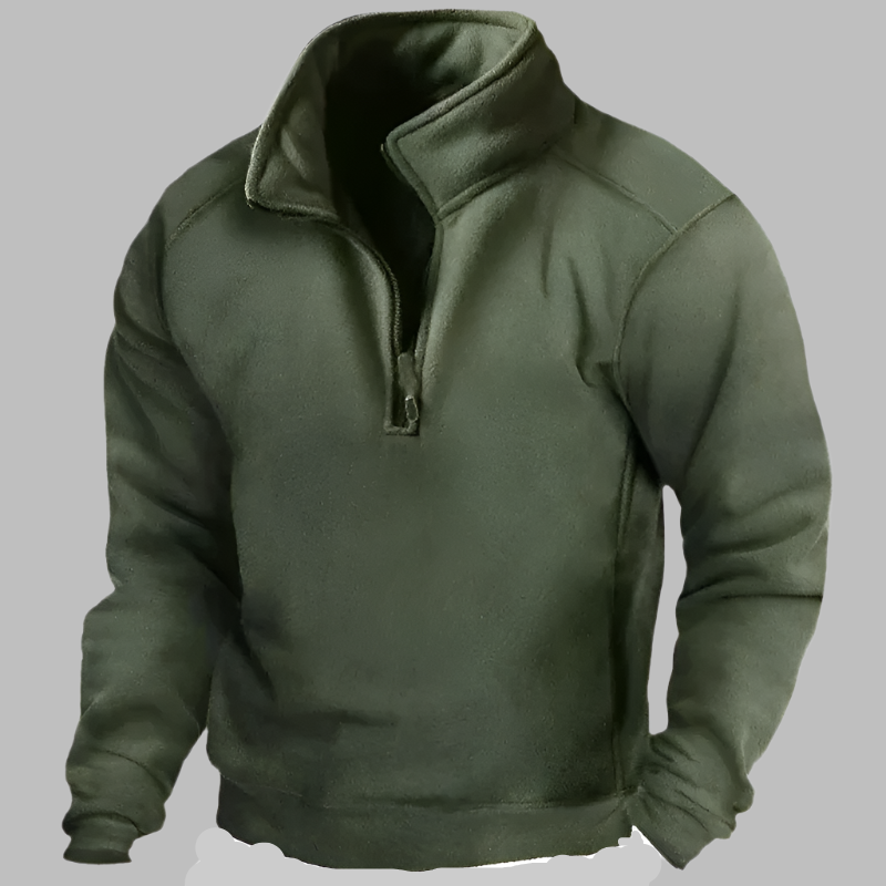 Symon – Heren Polar Fleece Tactical Trui met Halve rits