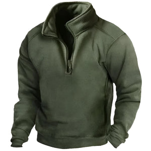 Symon – Heren Polar Fleece Tactical Trui met Halve rits