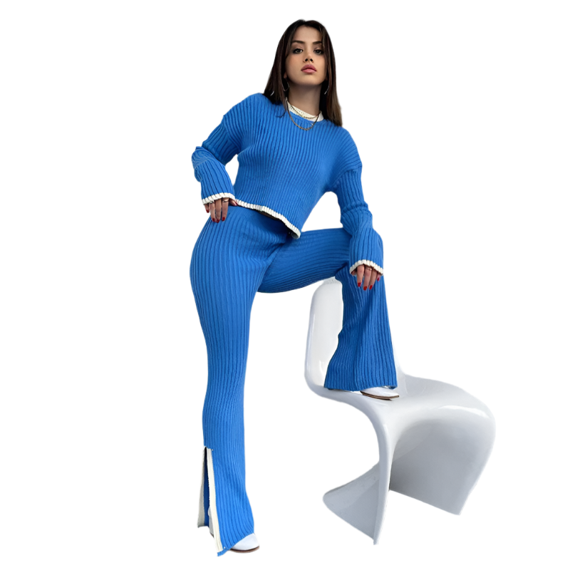 Desirée – Gebreide Dames Lounge Set met Elegante Pasvorm