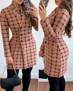 ValerioToscani Winter hoge stretch plaid