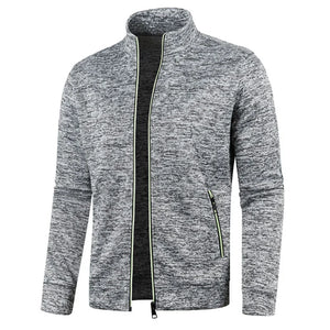 Ramil – Heren Sweatvest met Hoge kraag en Rits
