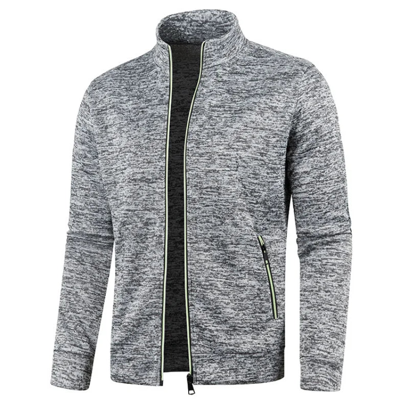 Ramil – Heren Sweatvest met Hoge kraag en Rits