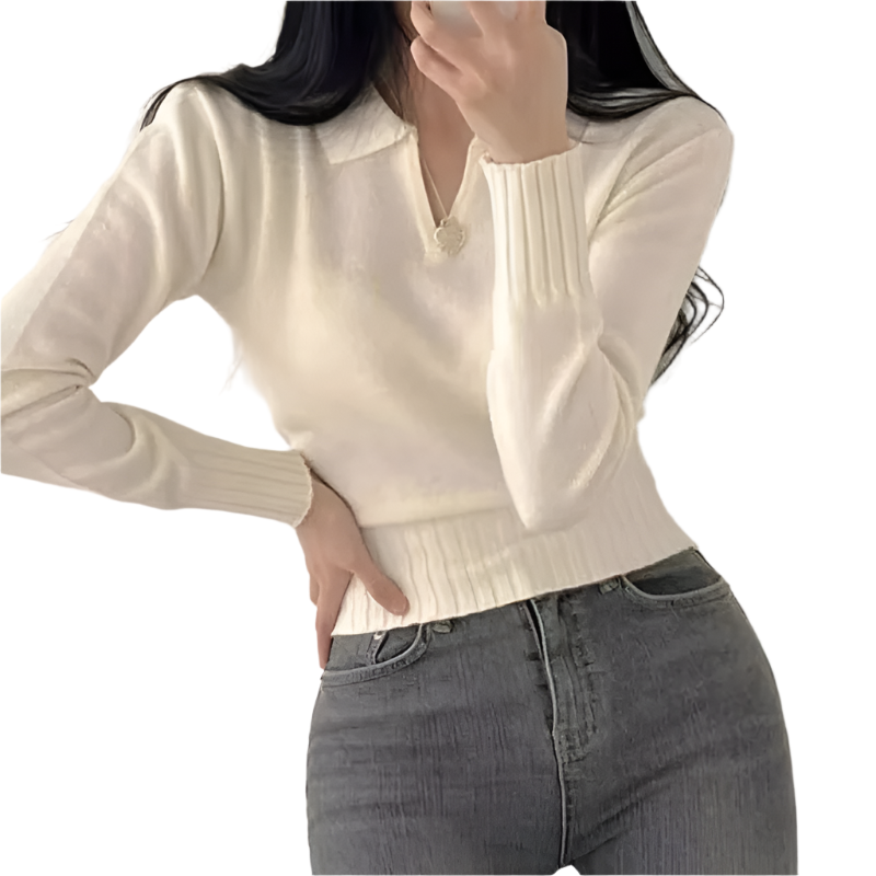 Isabella – Slim-Fit Gebreide Damestrui