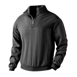 Lorenzo – Heren Trui met Relaxte Pasvorm en Stijlvolle Quarter-Zip
