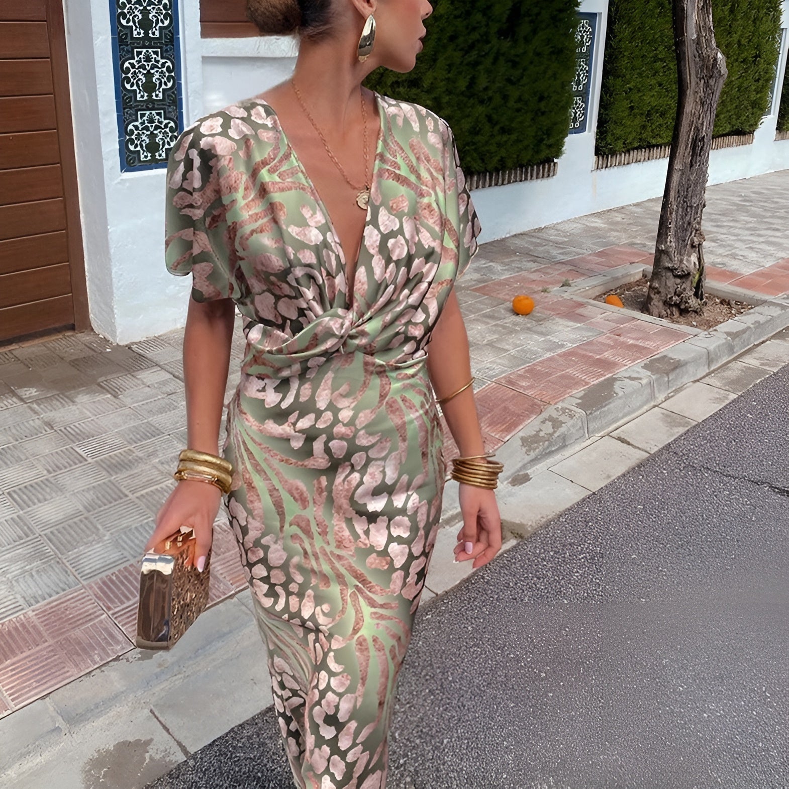 Harper – Luchtige Dames Chic V-Hals Jurk