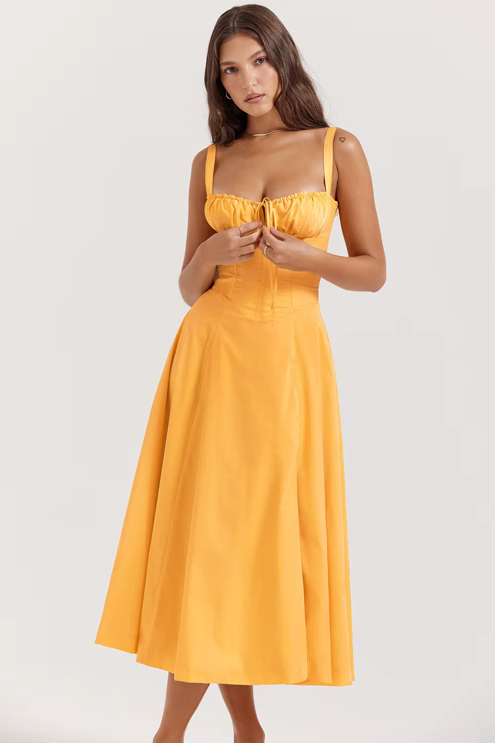 Clara – Bloemen Zomerjurk met Strikdetail voor Dames