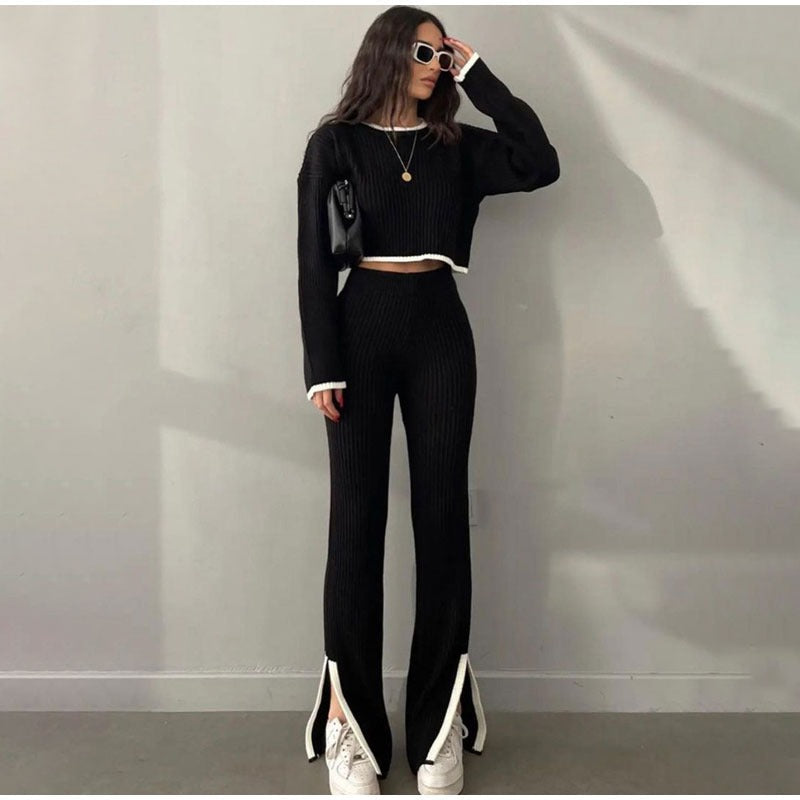 Desirée – Gebreide Dames Lounge Set met Elegante Pasvorm
