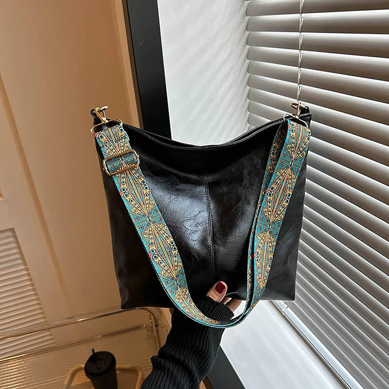 Elena – Ruime Vintage Dames Schoudertas