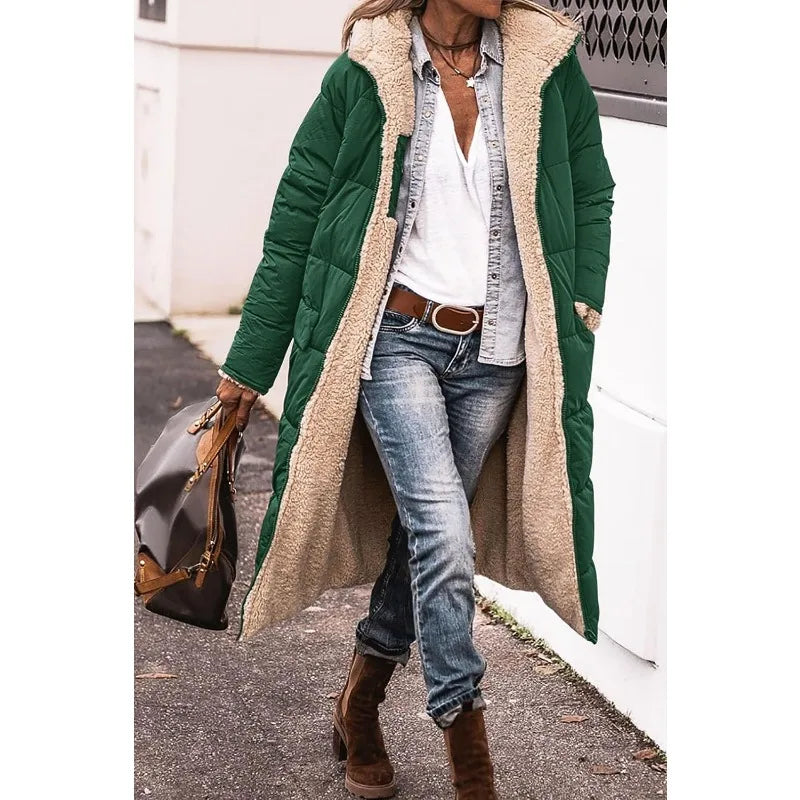 Frida – Dames Reversible Sherpa Fleece Winterjas
