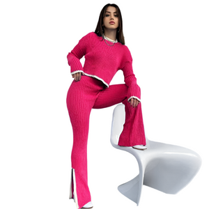 Desirée – Gebreide Dames Lounge Set met Elegante Pasvorm