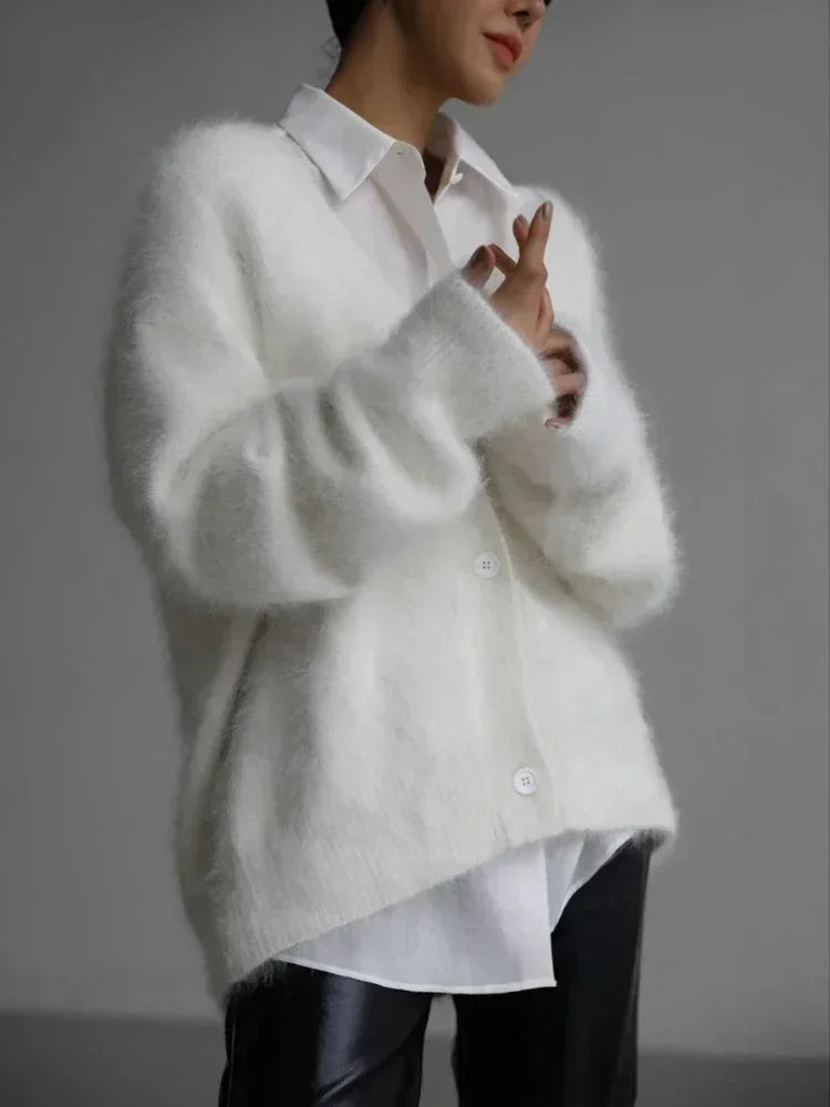 Chiara – Oversized Gebreid Damesvest voor de Herfst