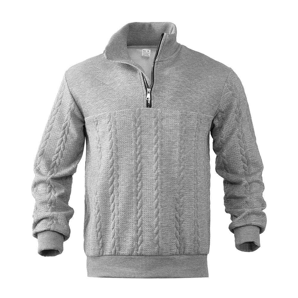Lorenzo – Heren Trui met Relaxte Pasvorm en Stijlvolle Quarter-Zip