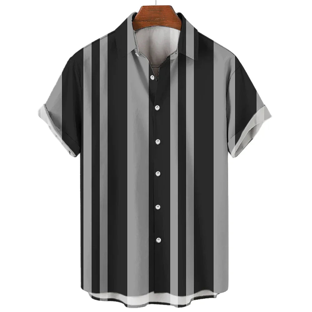 Lorenzo – Retro Gestreepte Overhemd voor Heren
