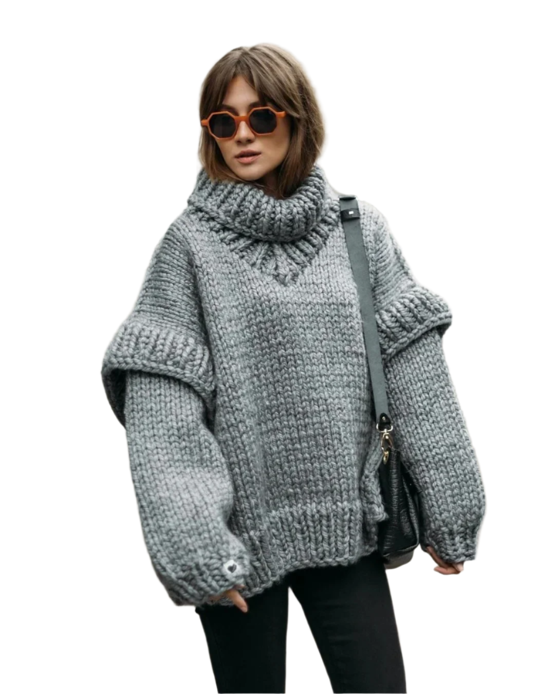 Britany – Gebreide Dames Coltrui voor Winter & Lente