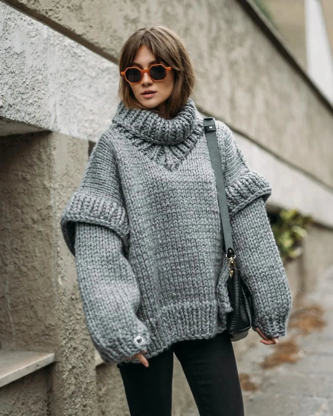 Britany – Gebreide Dames Coltrui voor Winter & Lente