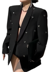 Bella – Getailleerde Damesblazer met Stretch in Katoen