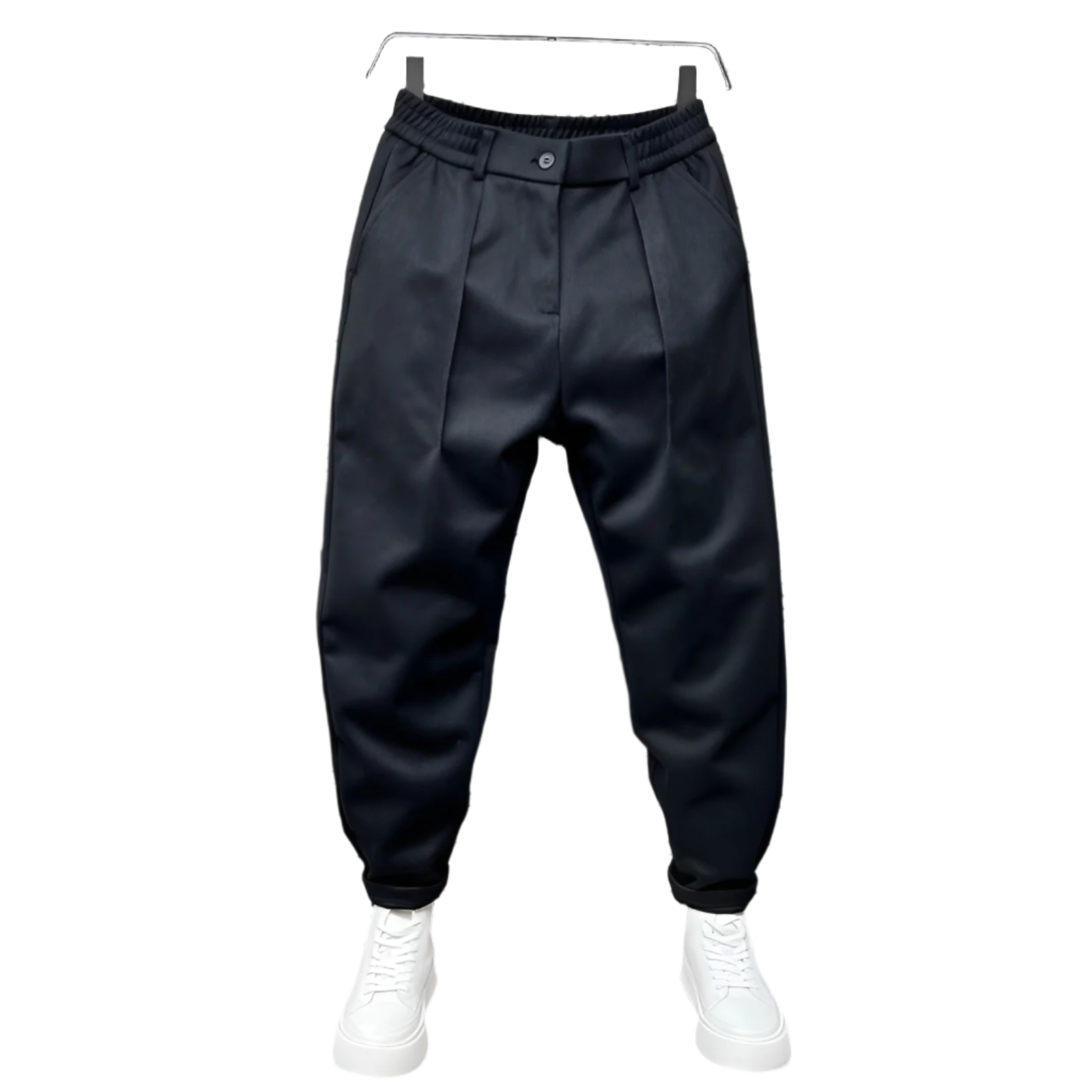 Lorenzo – Gemêleerde Tailored Broek voor Heren