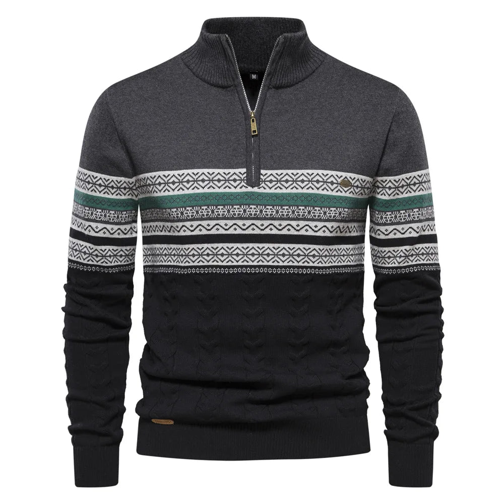 Lorenzo – Stijlvolle Heren Fair Isle Wollen Trui