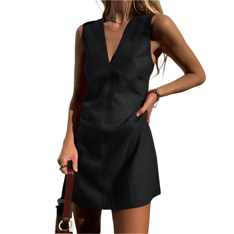 Jyra – Boho-Linnen Zomerjurk voor Dames