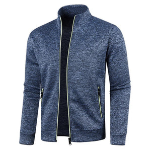 Ramil – Heren Sweatvest met Hoge kraag en Rits