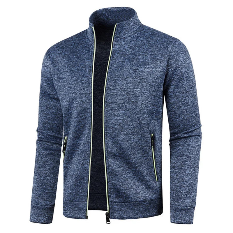 Ramil – Heren Sweatvest met Hoge kraag en Rits