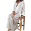 Ylona – Dames Maxi Jurk met Luchtige Sheer Blouse
