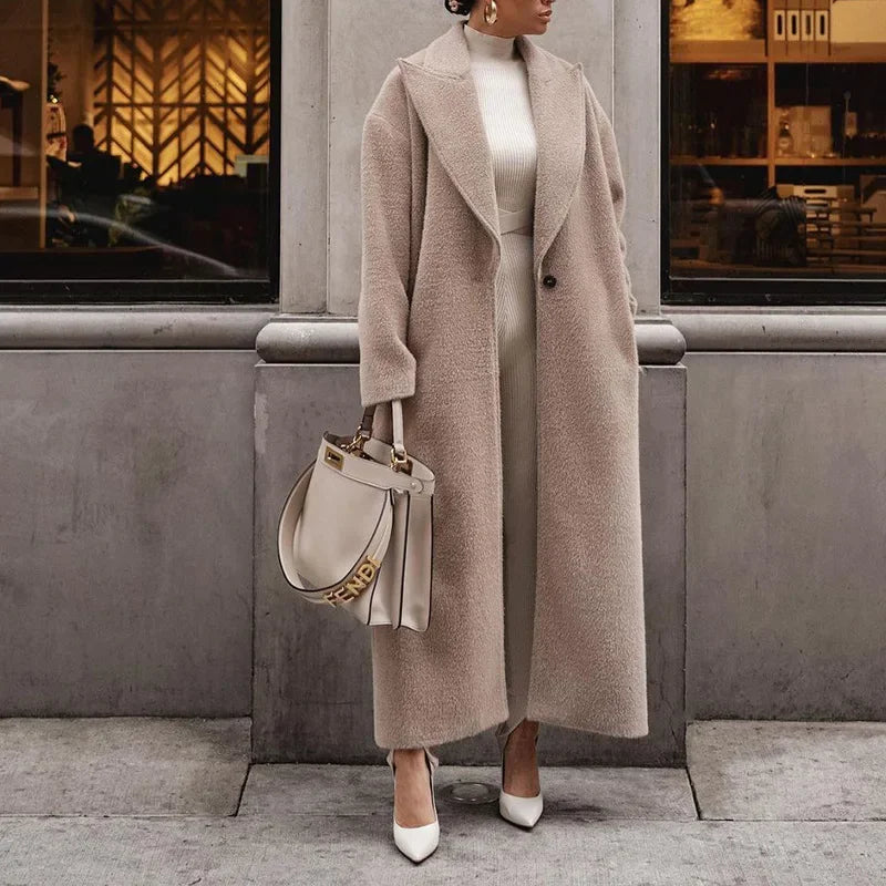 Sofia – Warme Pluchen Dames Winterjas