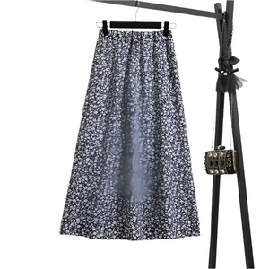 Luciana – Vloeiende Dames Maxi Rok van Chiffon met Bloemenprint