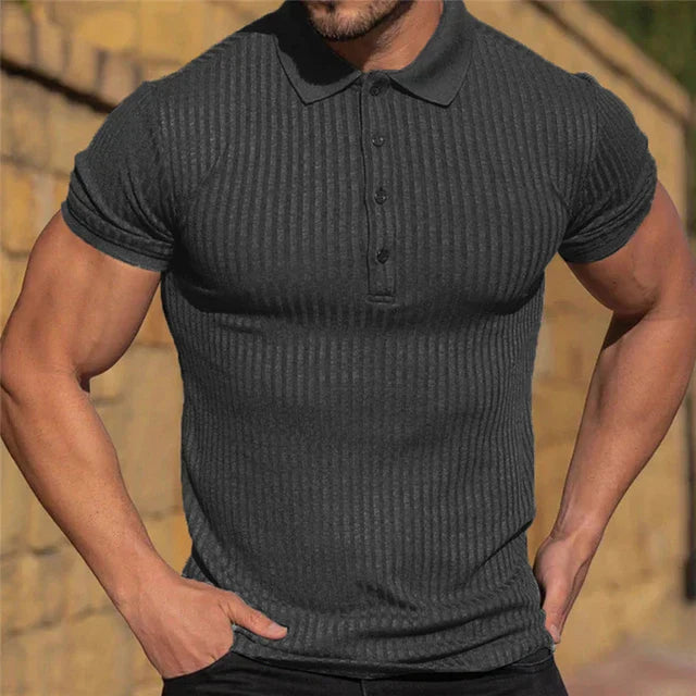 Lorenzo – Slim-Fit Ademend Polo voor Heren