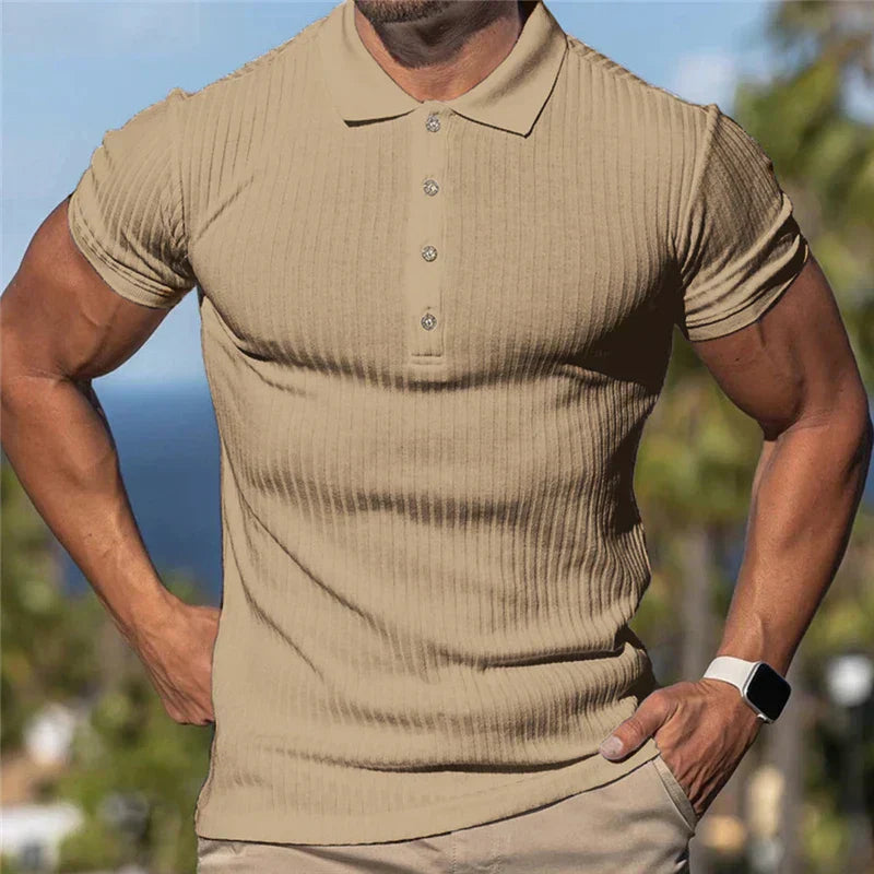Lorenzo – Slim-Fit Ademend Polo voor Heren