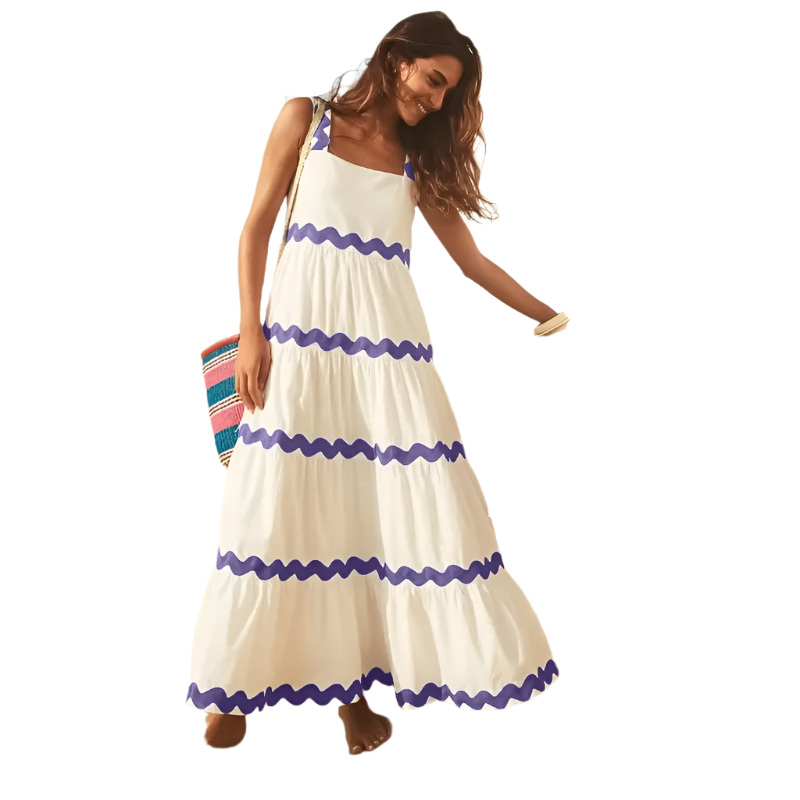 Chiara – Alledaagse Elegantie Dames Jurk met Lange Mouwen