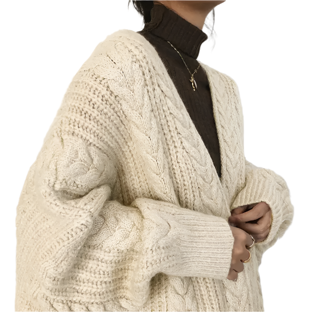 Isabella – Kabelgebreide Damestrui voor de Winter