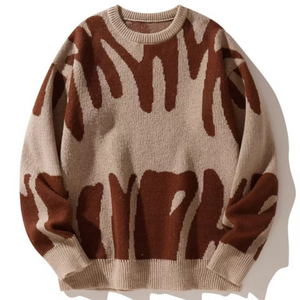 Luca – Oversized Heren Gebreide Trui met Warme Voering