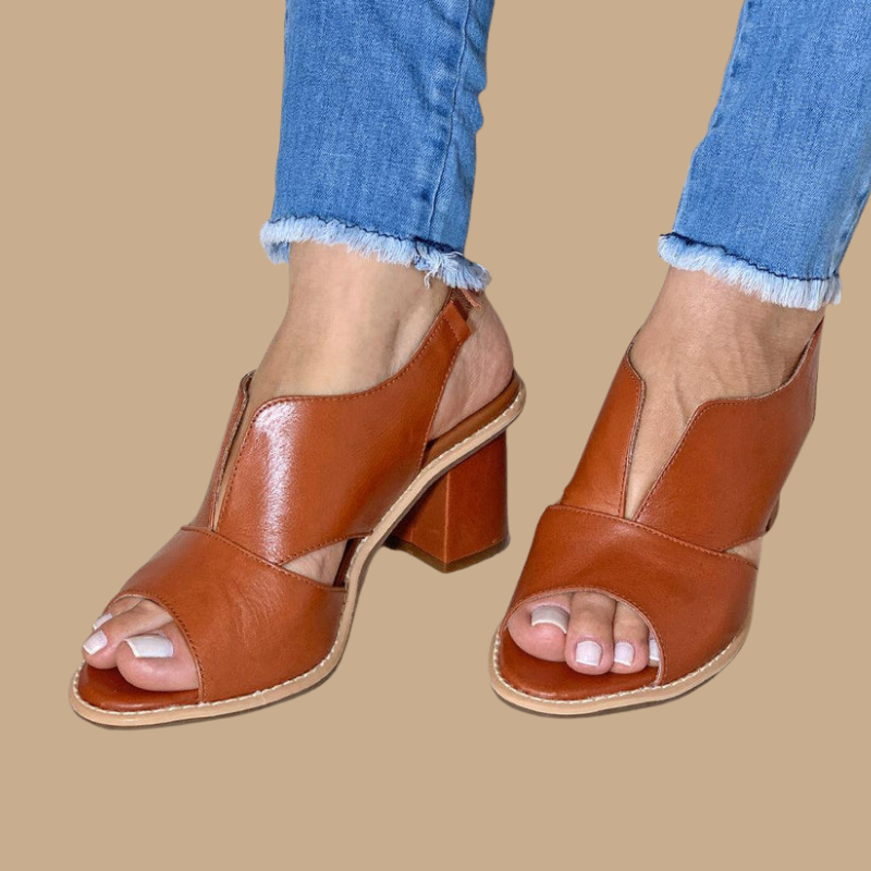 Angel – Elegante Dames Blokhak Sandalen