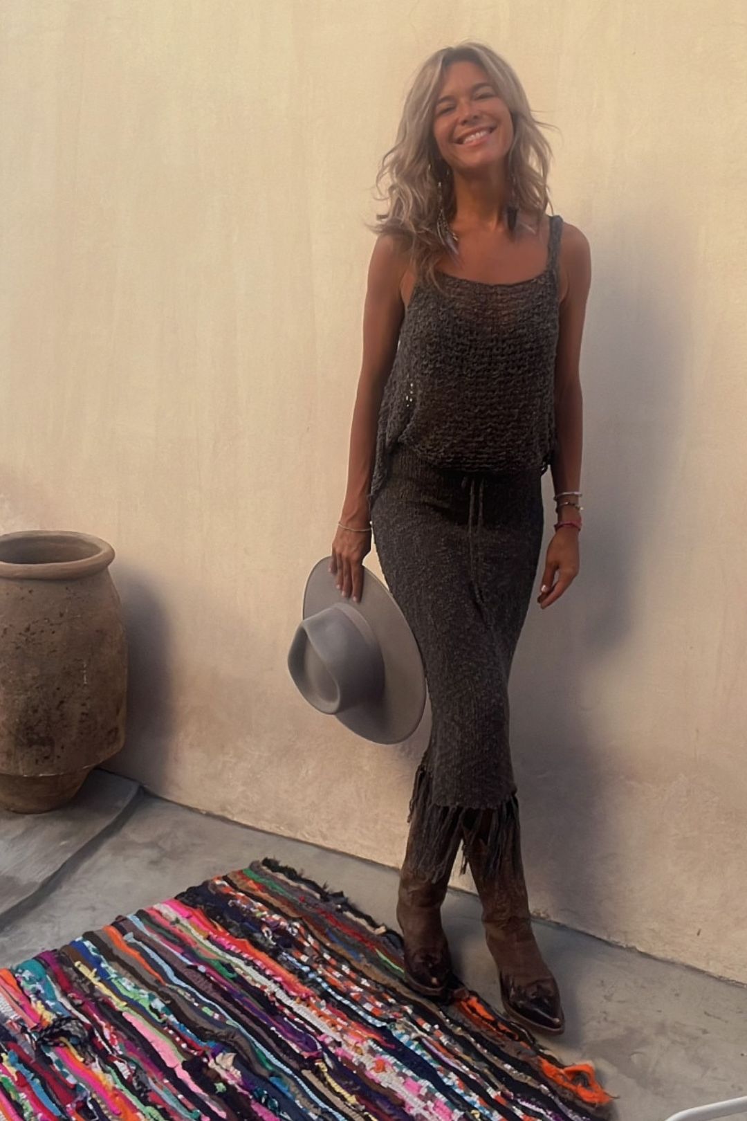Amara – Boho Gehaakt Dames Tweedelige Set