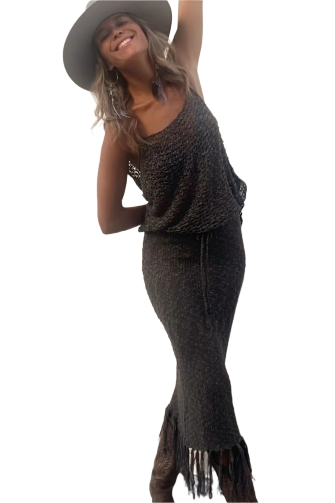 Amara – Boho Gehaakt Dames Tweedelige Set