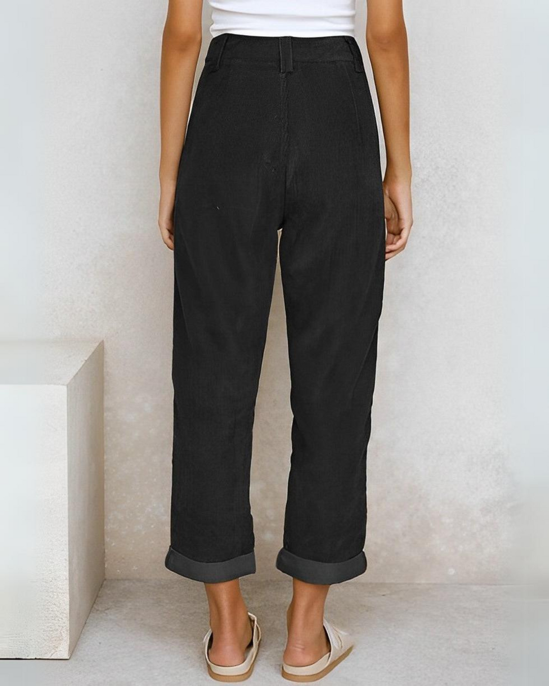 MarcoTela Stijlvolle Corduroy Broek Voor Dames
