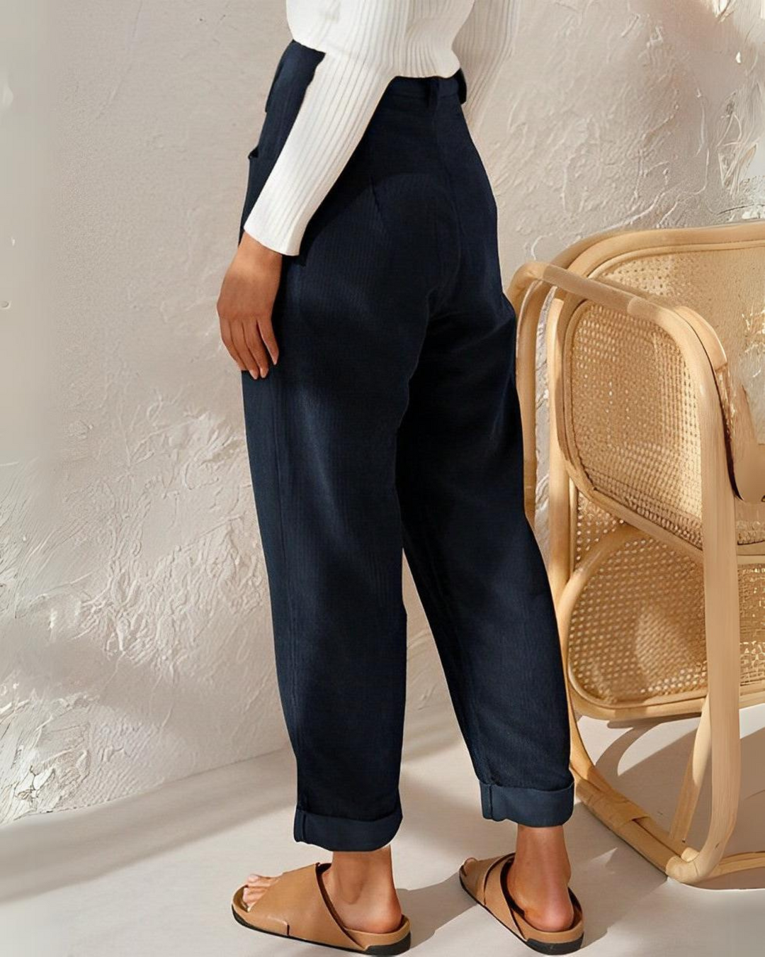 MarcoTela Stijlvolle Corduroy Broek Voor Dames