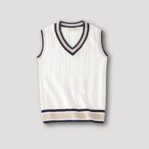 LucaBernardi Kabelgebreid Vest Voor Heren