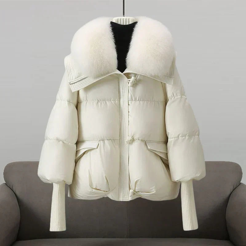 Tracey – Elegante Dames Winterjas met Faux Fur