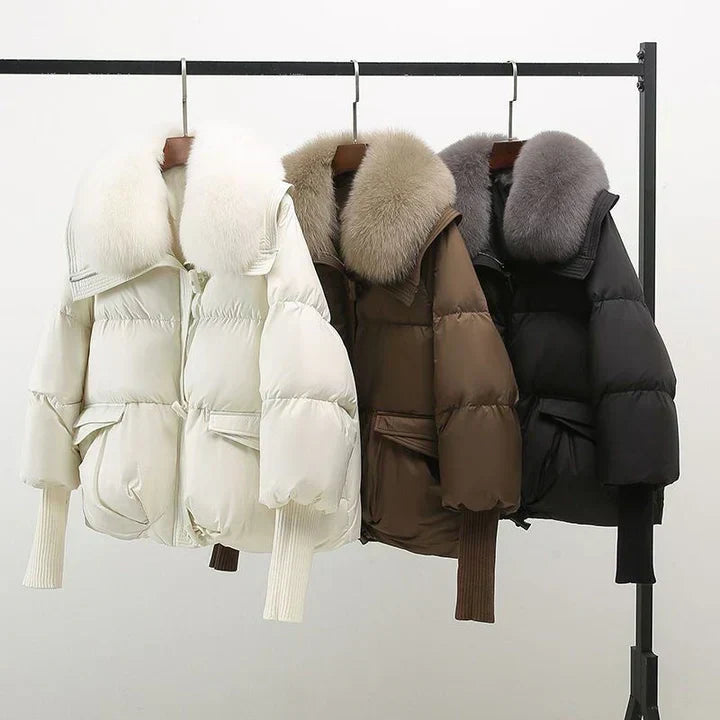 Brenda – Stijlvolle Dames Winterjas met Faux Fur