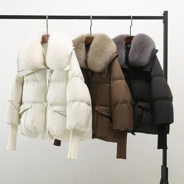 Tracey – Elegante Dames Winterjas met Faux Fur