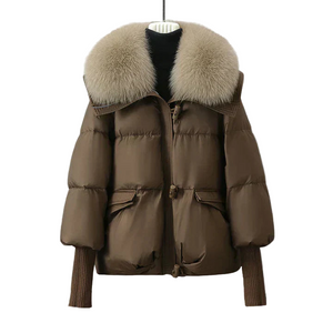 Tracey – Elegante Dames Winterjas met Faux Fur