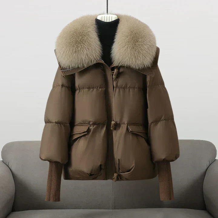 Tracey – Elegante Dames Winterjas met Faux Fur