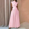 Camille – Linnen Maxi Jurk met Taille-Uitsnijding voor Dames