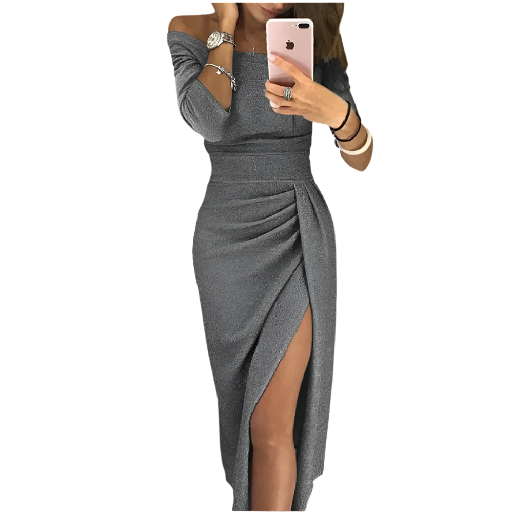 Isabella – Off-Shoulder Glitter Avondjurk voor Dames