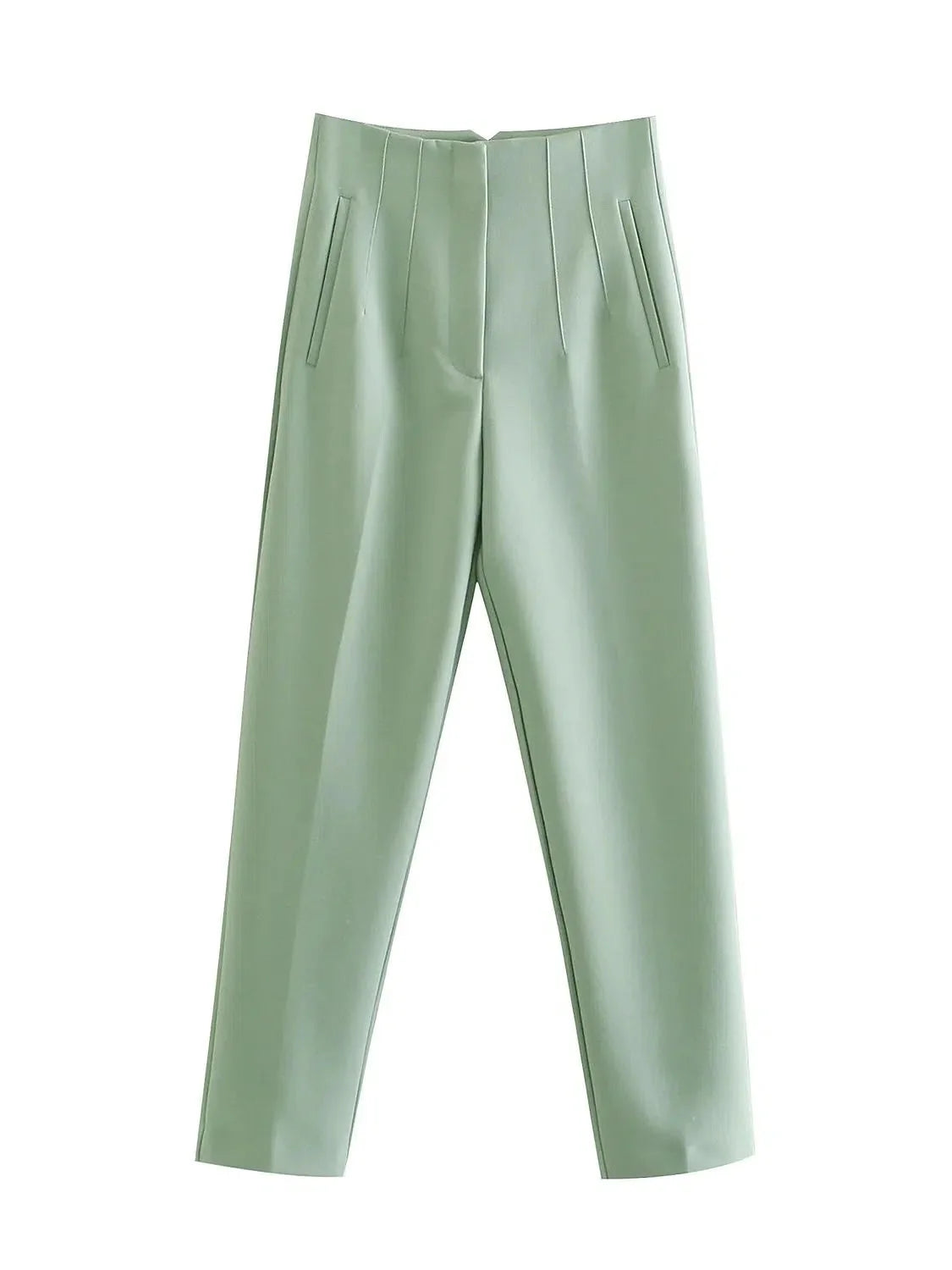 VincenzoRicci Chique Rechte Broek Vintage Broek Voor Vrouwen