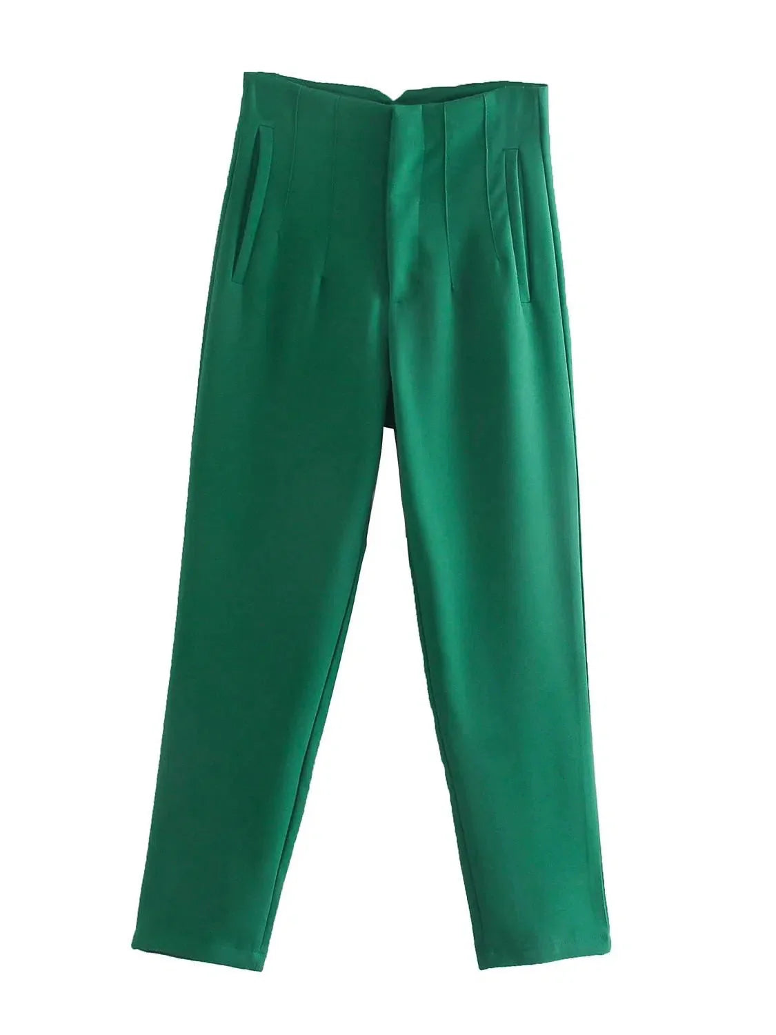 VincenzoRicci Chique Rechte Broek Vintage Broek Voor Vrouwen