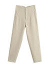 VincenzoRicci Chique Rechte Broek Vintage Broek Voor Vrouwen