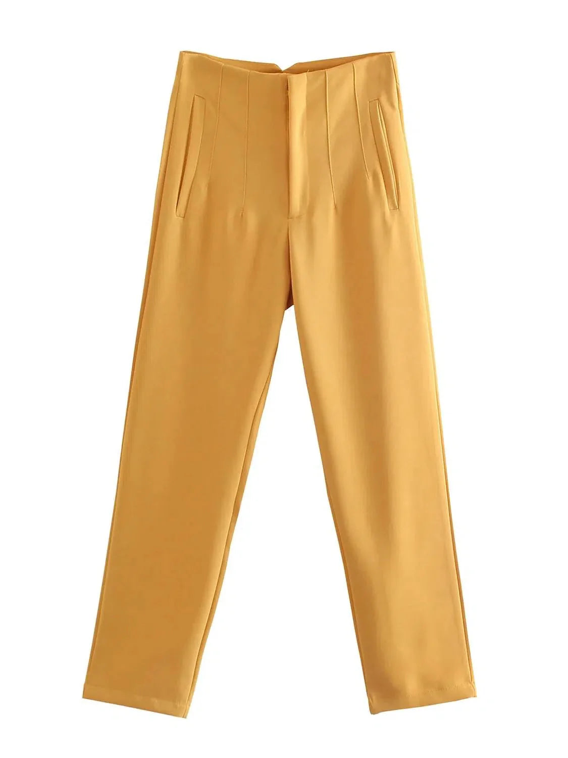 VincenzoRicci Chique Rechte Broek Vintage Broek Voor Vrouwen